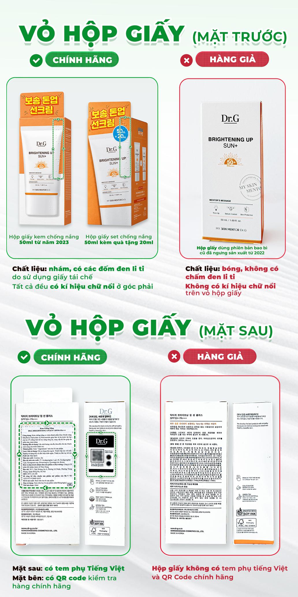 Đừng để kem chống nắng giả hủy hoại làn da: 5 cách nhận diện kem chống nắng Dr.G thật - giả- Ảnh 3.