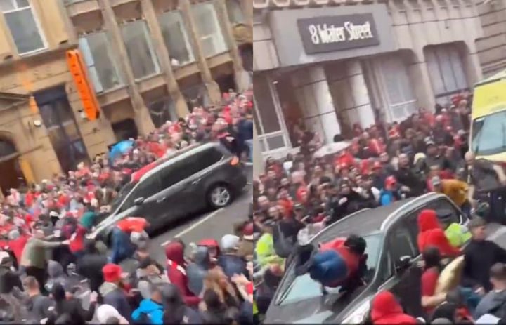 Xe tải lao vào CĐV Liverpool đang diễu hành mừng vô địch, 27 người nhập viện- Ảnh 1.