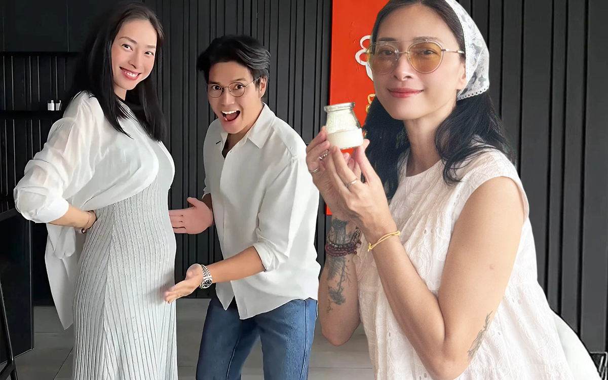 Mẹ bầu Ngô Thanh Vân chuộng lên đồ rộng rãi, giấu nhẹm đường cong mà vẫn xinh mê- Ảnh 1.