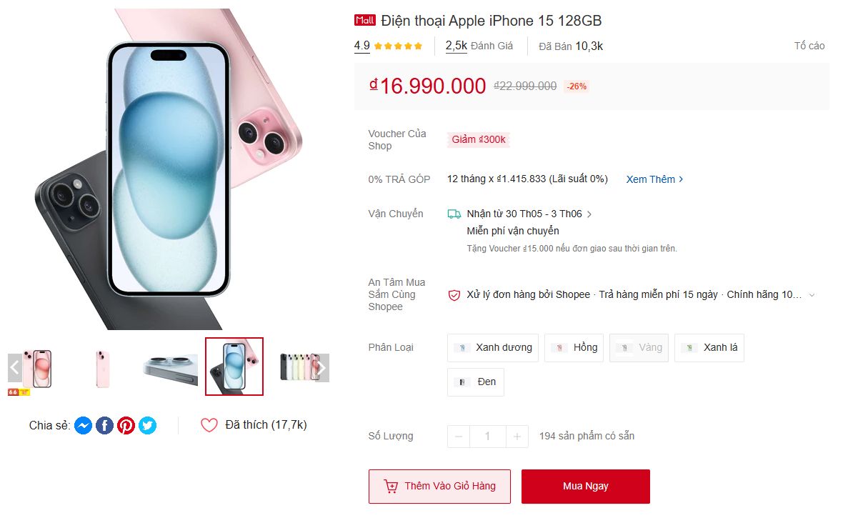 Loạt iPhone đang giảm giá đậm trên Shopee, giá rẻ giật mình, thấp hơn mua tại đại lý- Ảnh 2. Loạt iPhone đang giảm giá đậm trên Shopee, giá rẻ giật mình, thấp hơn mua tại đại lý- Ảnh 2.