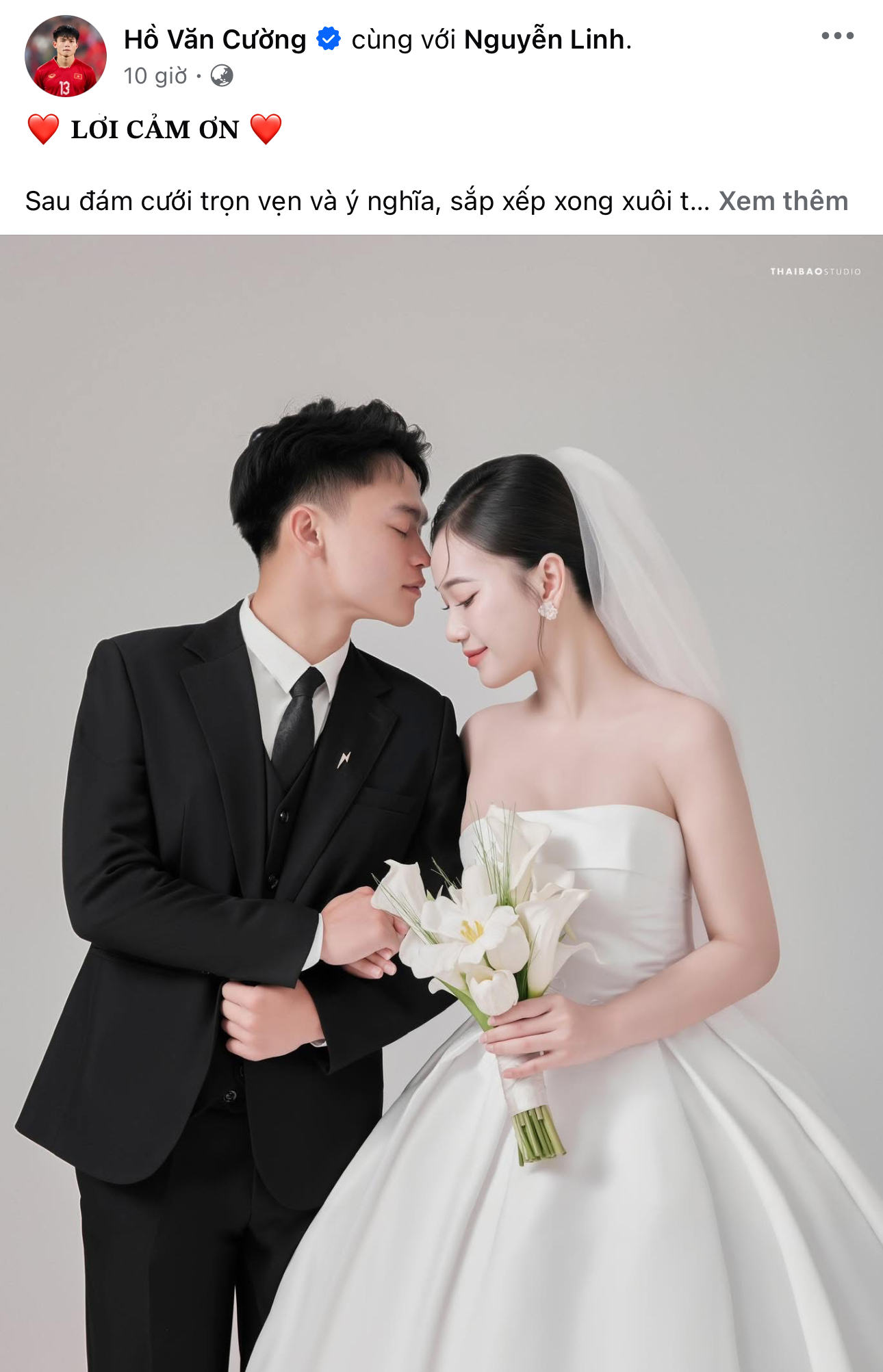 Hồ Văn Cường chính thức lên tiếng sau đám cưới- Ảnh 1.