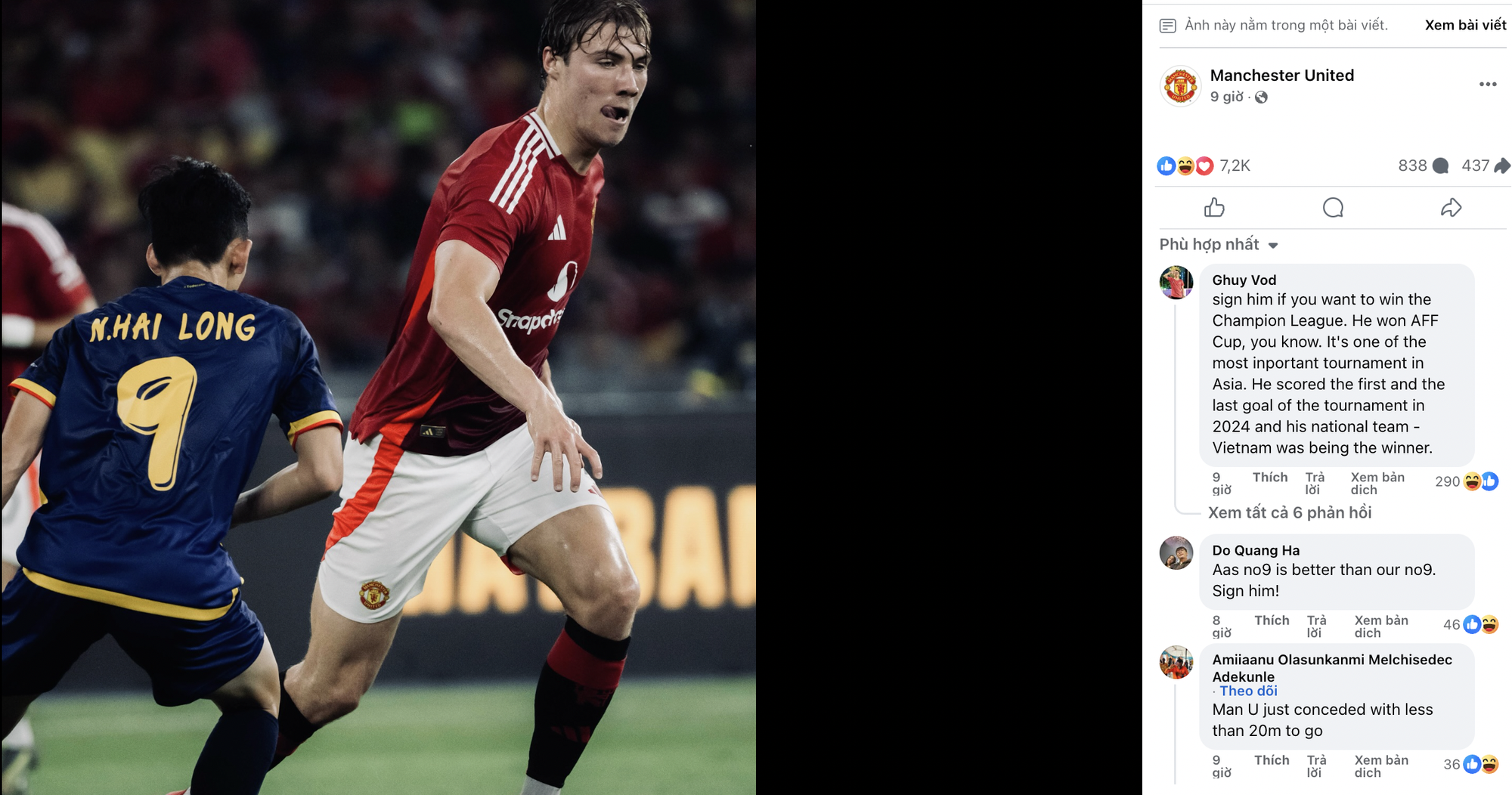 Dàn sao ĐT Việt Nam tưng bừng mừng chiến thắng MU, 1 cái tên được fan MU toàn thế giới gọi tên muốn chiêu mộ- Ảnh 7.