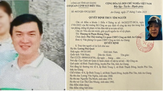 Truy tìm Trưởng phòng giao dịch Ngân hàng TMCP sinh năm 1991 chiếm đoạt 1,2 tỷ đồng- Ảnh 1.