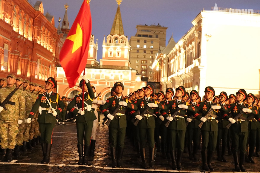 Quân nhân Việt Nam tham gia duyệt binh trên Quảng trường Đỏ- Ảnh 1.