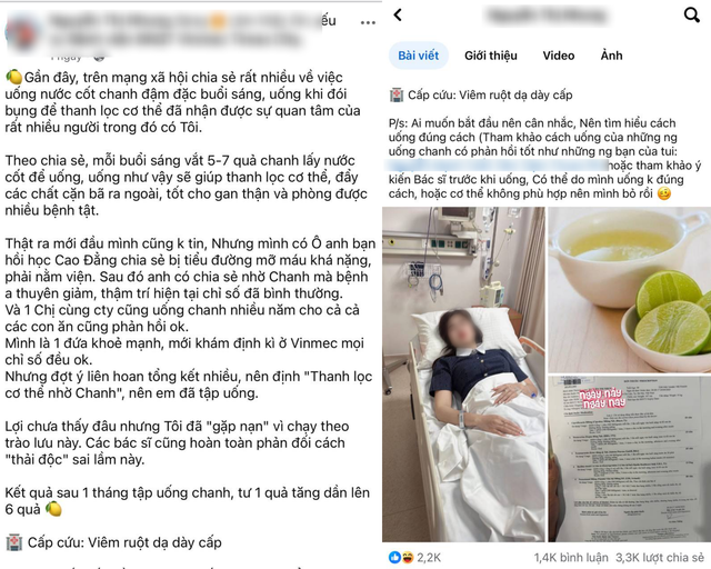 Người phụ nữ 33 tuổi ở Hà Nội đi cấp cứu sau 1 tháng uống 6 quả chanh/ngày: Tưởng đau bụng, rối loạn tiêu hóa là đang thải độc nên cố uống- Ảnh 1.