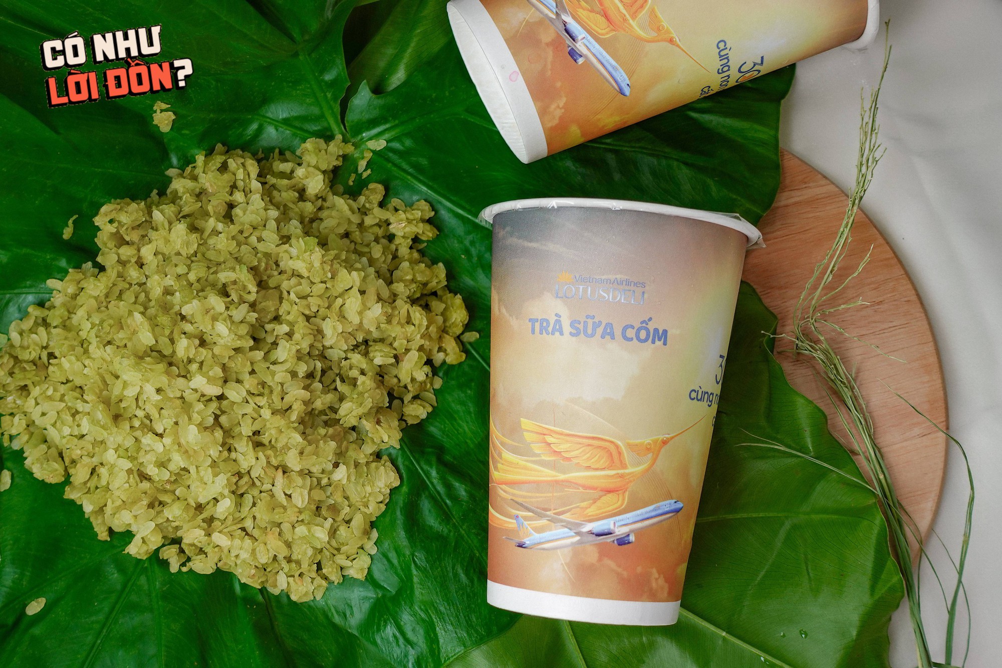 Cận cảnh cốc trà sữa cốm 50k của Vietnam Airlines: Bao bì đẹp nhưng topping bên trong mới là điều đáng chú ý- Ảnh 1.