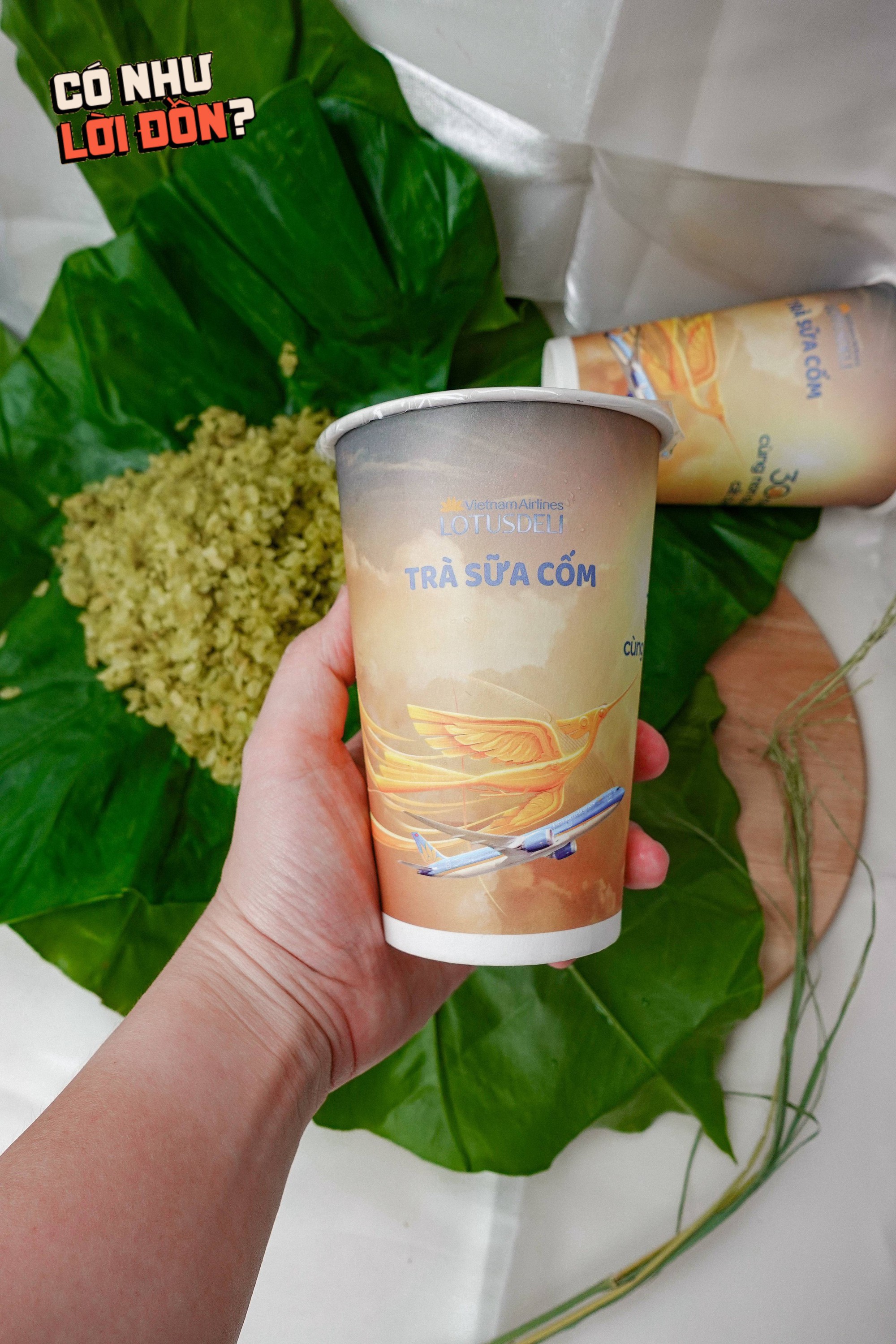 Cận cảnh cốc trà sữa cốm 50k của Vietnam Airlines: Bao bì đẹp nhưng topping bên trong mới là điều đáng chú ý- Ảnh 10.