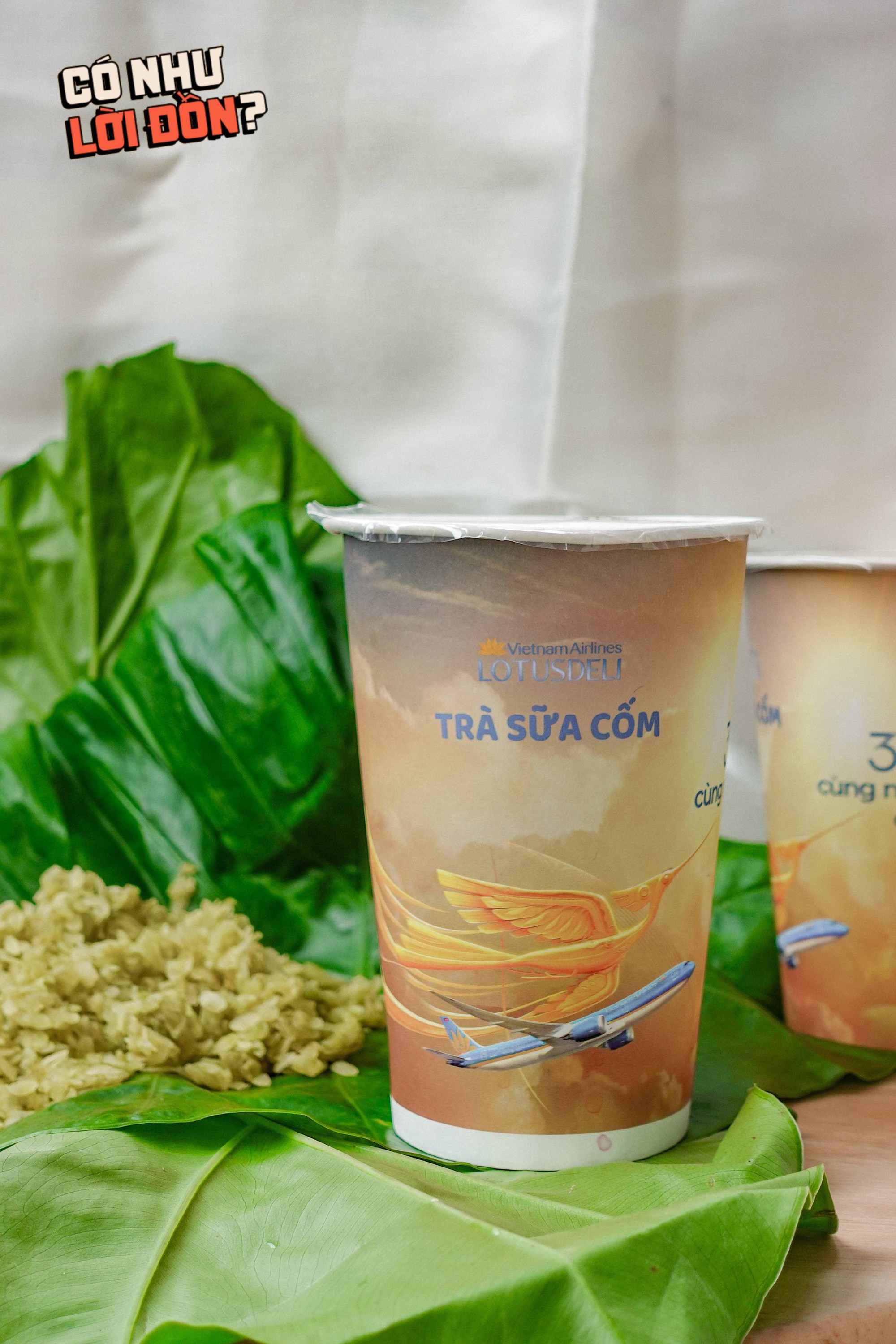 Cận cảnh cốc trà sữa cốm 50k của Vietnam Airlines: Bao bì đẹp nhưng topping bên trong mới là điều đáng chú ý- Ảnh 11.