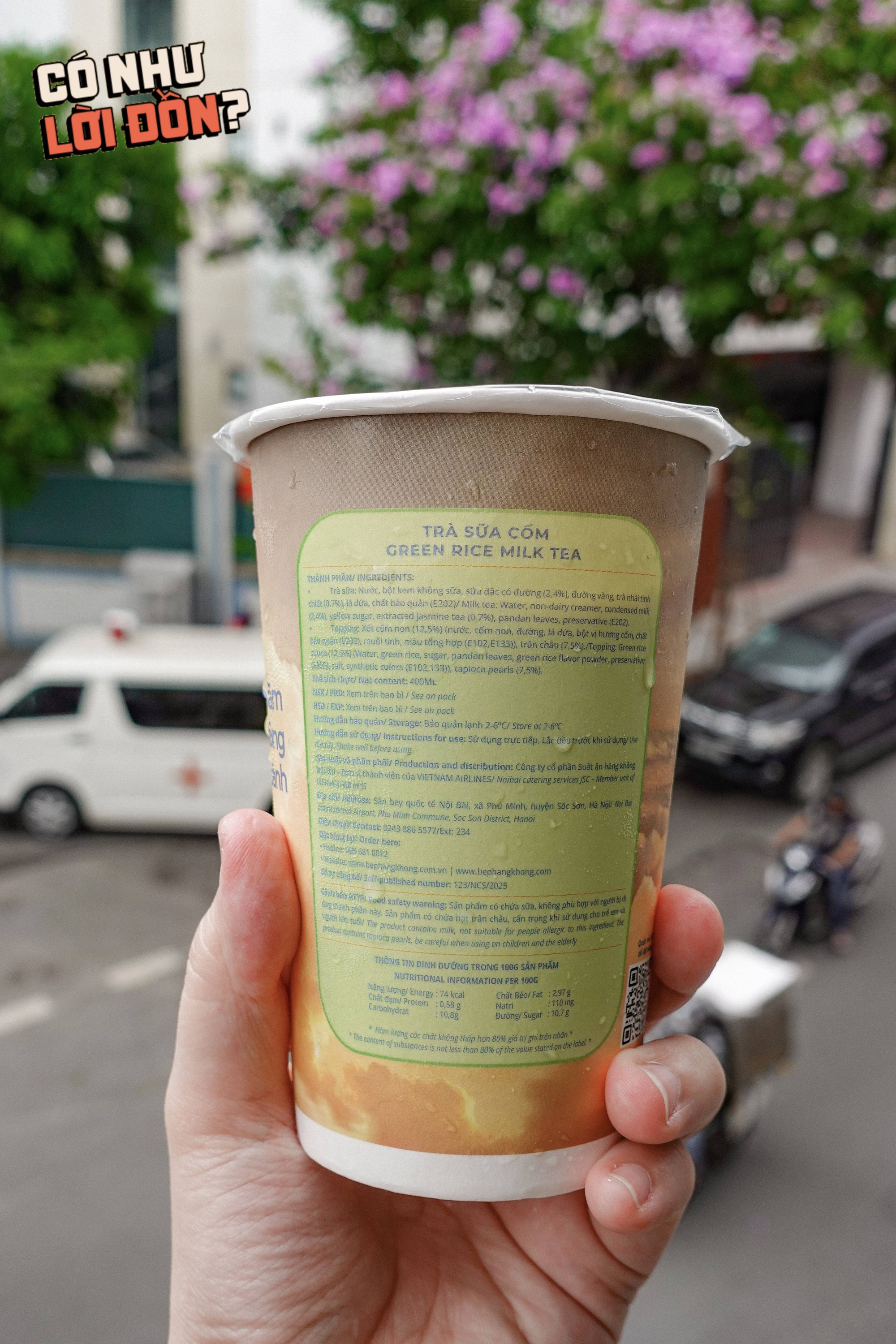 Cận cảnh cốc trà sữa cốm 50k của Vietnam Airlines: Bao bì đẹp nhưng topping bên trong mới là điều đáng chú ý- Ảnh 4.