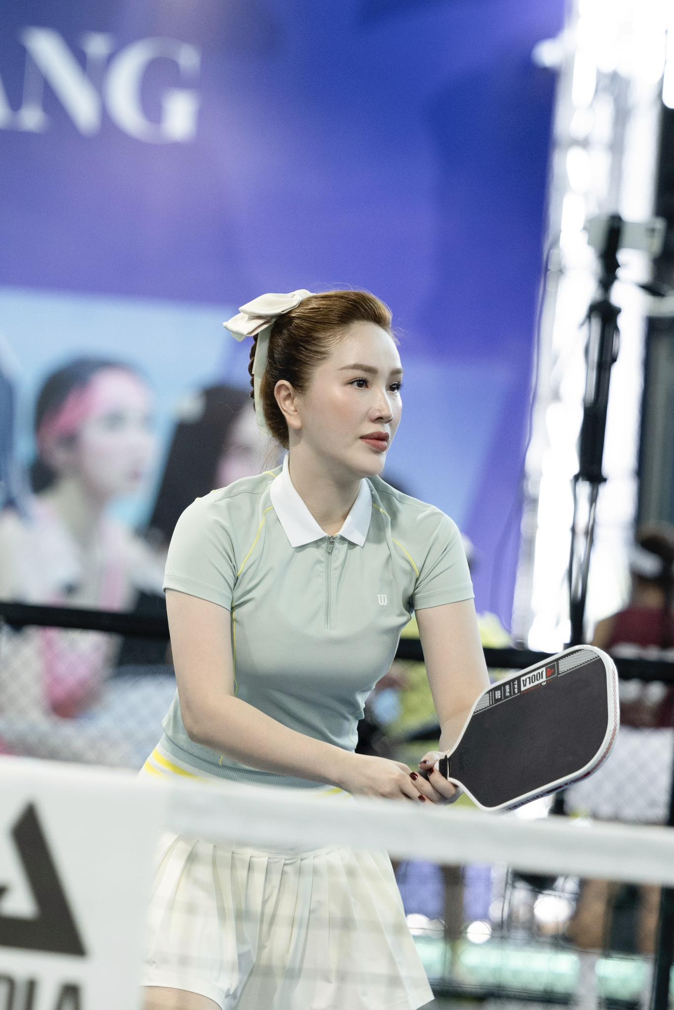Được chồng đại gia “dụ dỗ” chơi pickleball, Bảo Thy gây sốt với visual xinh ngỡ ngàng trên sân đấu- Ảnh 4.
