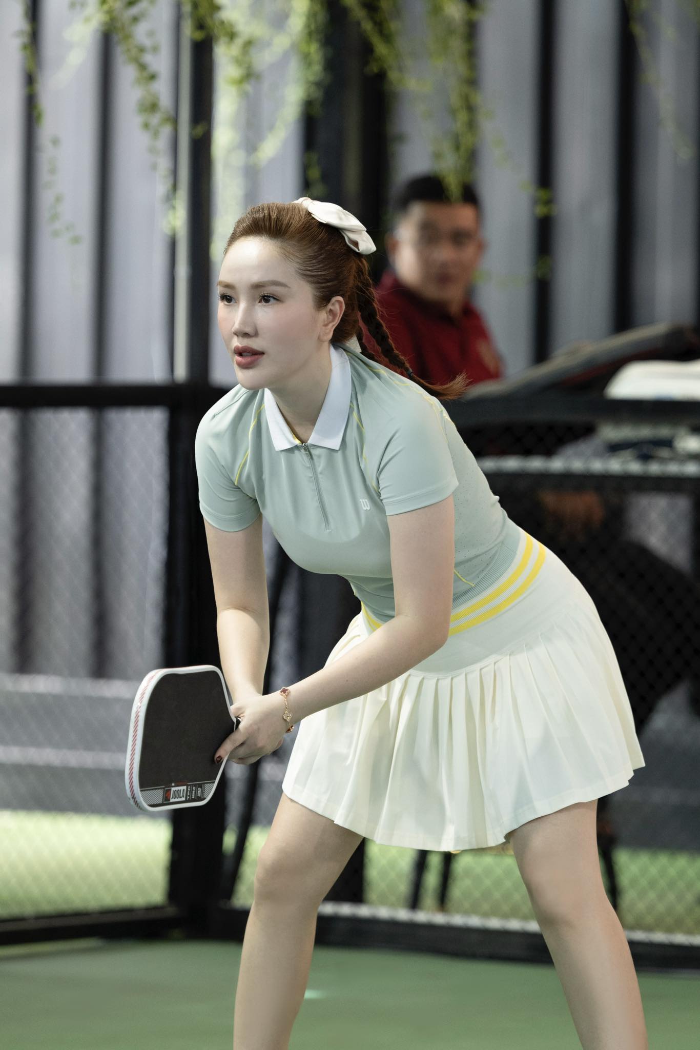 Được chồng đại gia “dụ dỗ” chơi pickleball, Bảo Thy gây sốt với visual xinh ngỡ ngàng trên sân đấu- Ảnh 2.