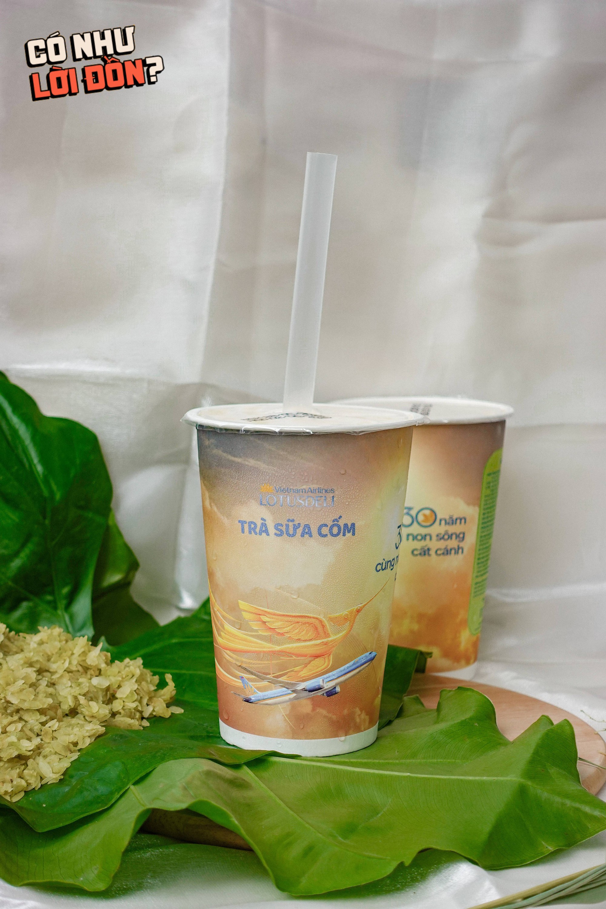 Cận cảnh cốc trà sữa cốm 50k của Vietnam Airlines: Bao bì đẹp nhưng topping bên trong mới là điều đáng chú ý- Ảnh 14.
