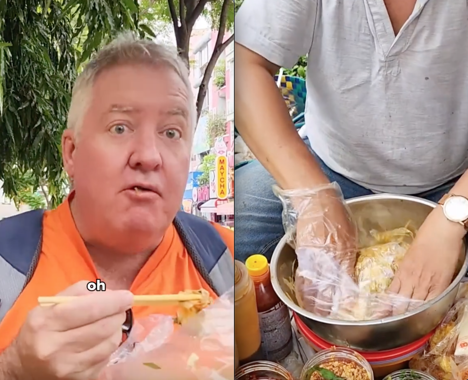 Khách Tây bất ngờ trước món ăn "được làm từ nilon" ở Việt Nam, dân mạng lại thấy lo lắng vì 1 lý do- Ảnh 1.