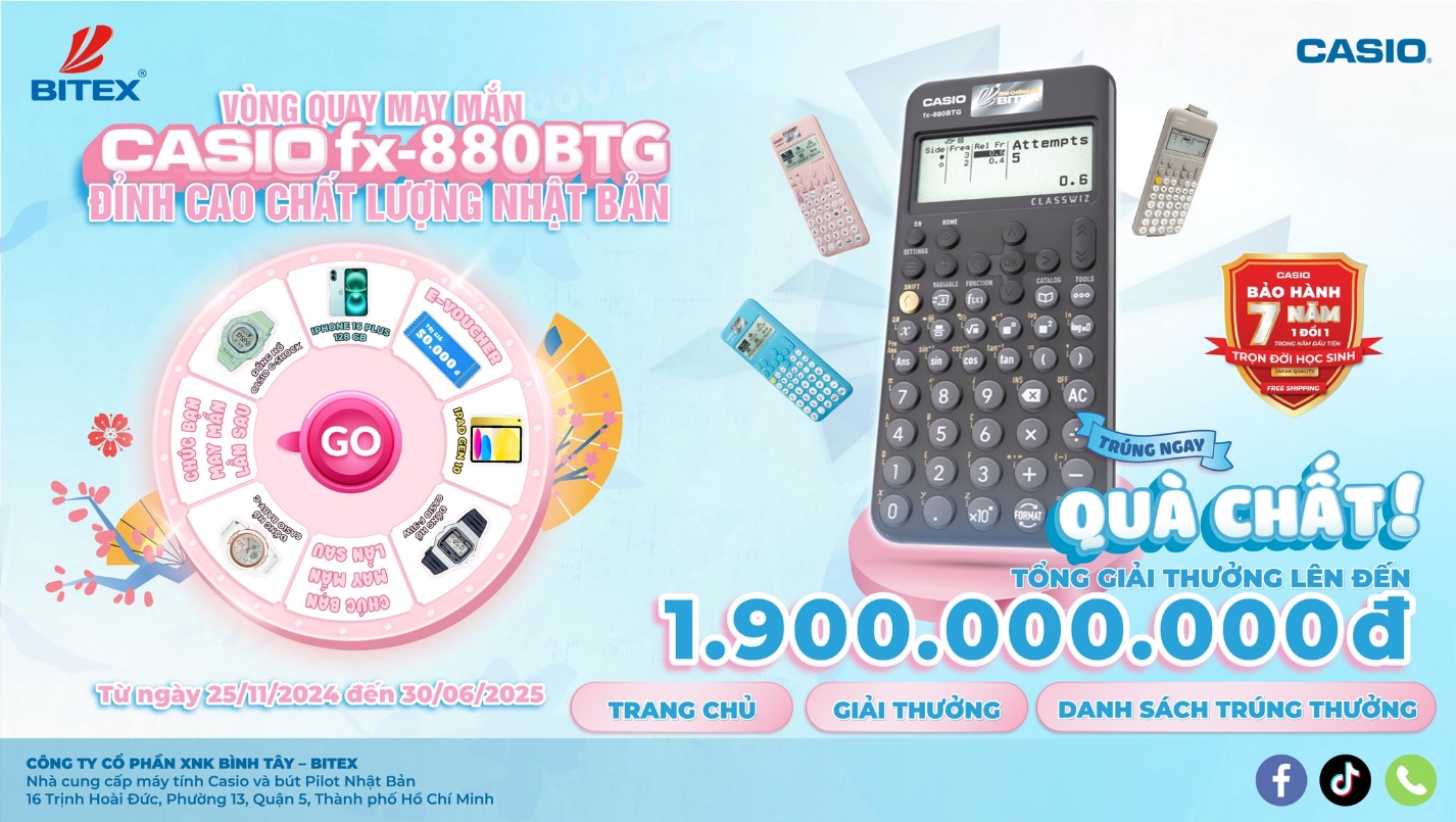 4 iPhone 16 Plus – 8 iPad đã có chủ! Liệu bạn có là người tiếp theo trong “Vòng quay may mắn” cùng Casio?- Ảnh 2.