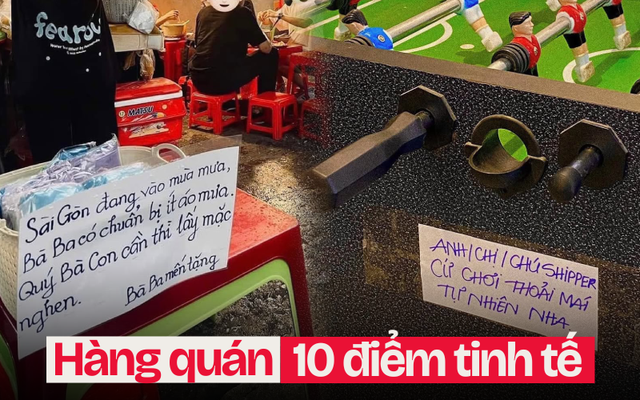 Những quán ăn thương shipper hết mực: Tặng áo mưa, trà nước, chuẩn bị cả đồ chơi cho shipper đỡ chán lúc đợi đồ!- Ảnh 1.
