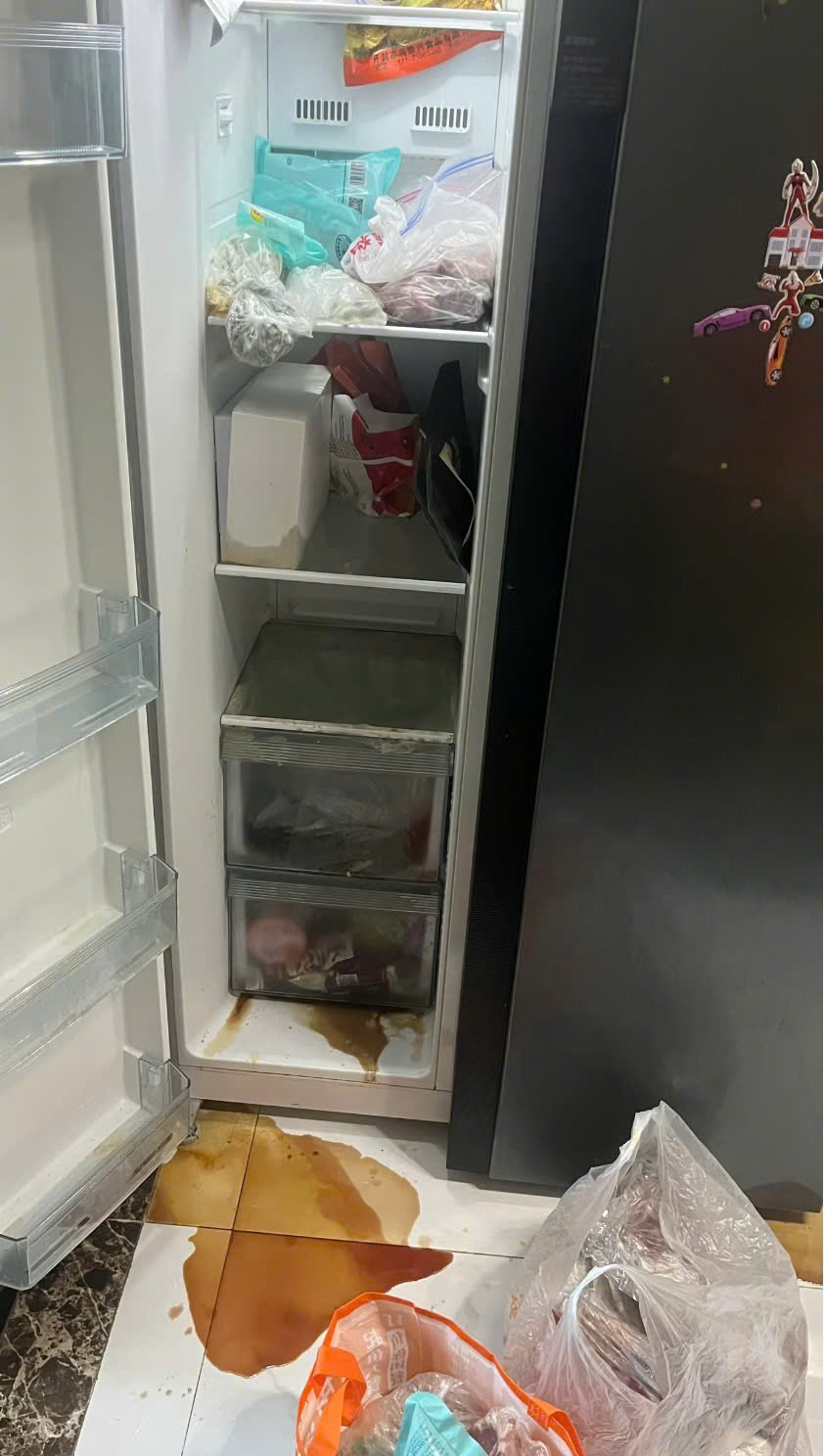 Mẹ vợ phát hiện chất lỏng màu đỏ rỉ ra từ tủ lạnh, mùi hôi thối kỳ lạ khi đến thăm con gái: "Tôi hét toáng, vội gọi cho con rể"- Ảnh 2.