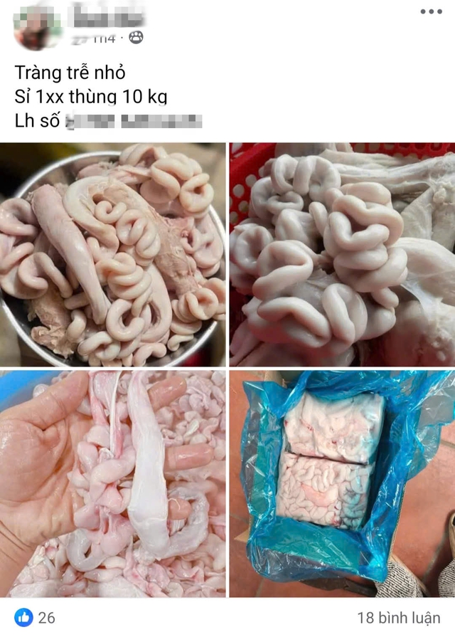 Nội tạng heo, gà, trứng non... bán tràn lan trên chợ mạng với giá rẻ bất ngờ- Ảnh 1.
