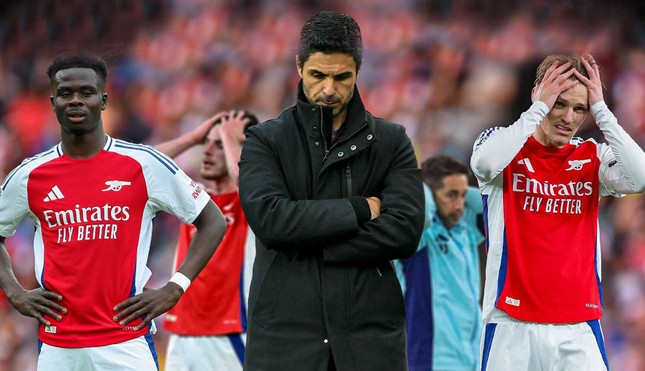 HLV Arteta phát biểu sốc sau trận thua của Arsenal- Ảnh 1.