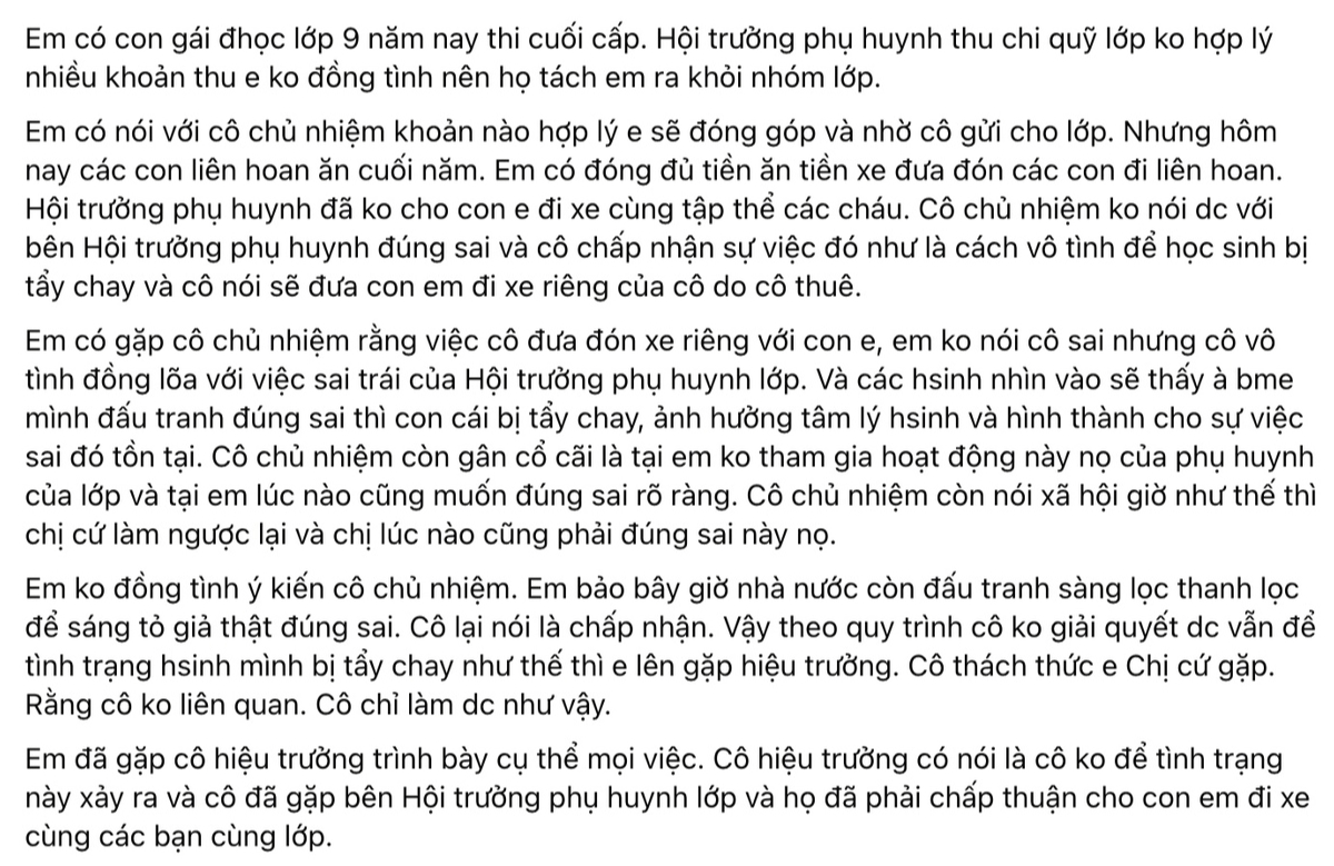 "Bêu" cả hình ảnh Hội trưởng hội PH lên mạng, bà mẹ Hà Nội bị chỉ trích: Chị có đúng cũng thành sai mất rồi!- Ảnh 2.