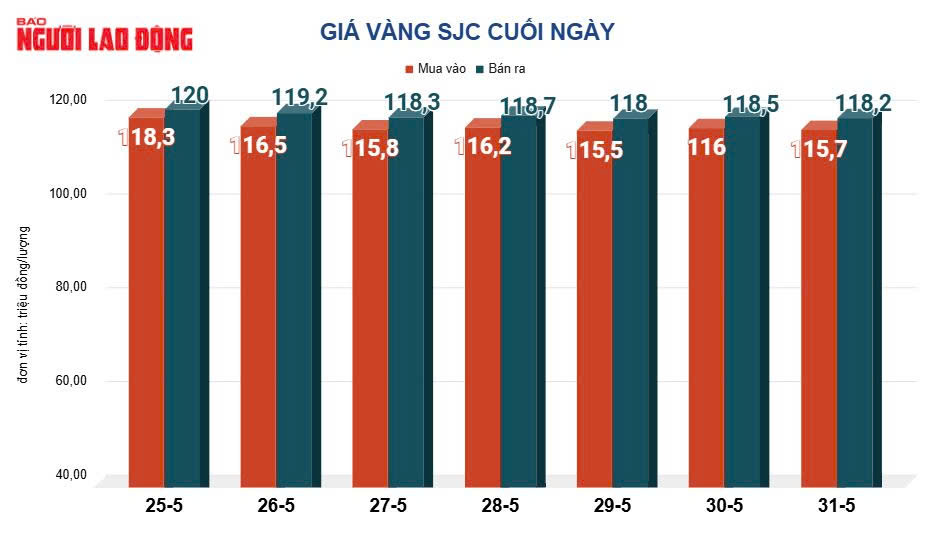 Giá vàng hôm nay 1-6: Người mua vàng miếng lỗ gần 5 triệu đồng, giá còn giảm tiếp?- Ảnh 2.