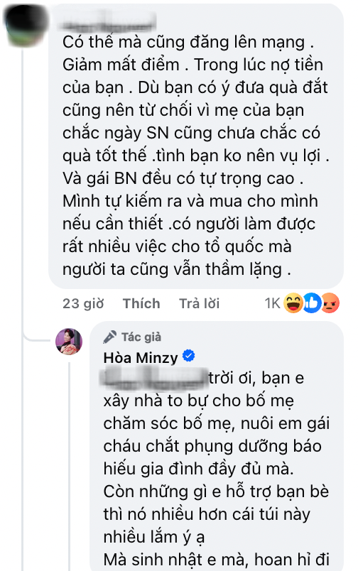 Hoà Minzy bị chê 