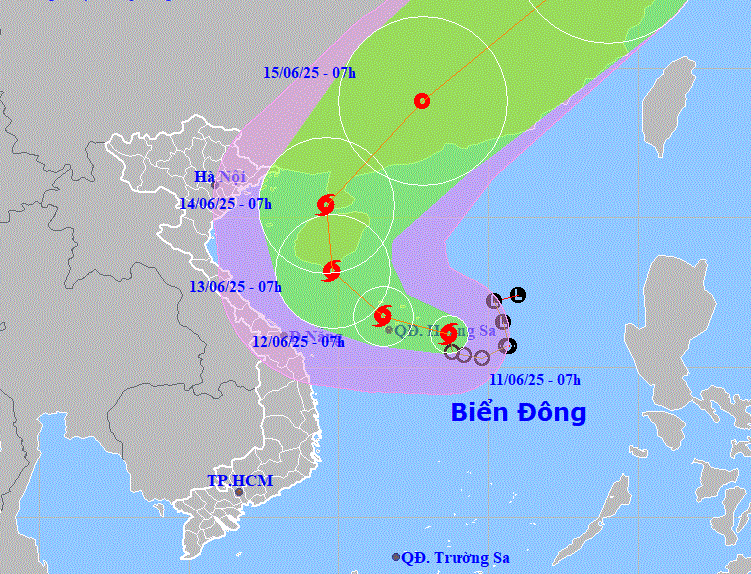 Áp thấp nhiệt đới mạnh lên thành bão, vùng ảnh hưởng rất rộng- Ảnh 1.