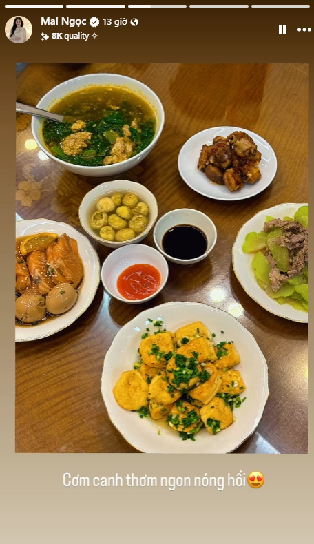 MC Mai Ngọc bận rộn chăm con nhỏ, vẫn khéo léo chuẩn bị “cơm ngon canh ngọt”, bảo sao chồng doanh nhân mê mệt- Ảnh 1.