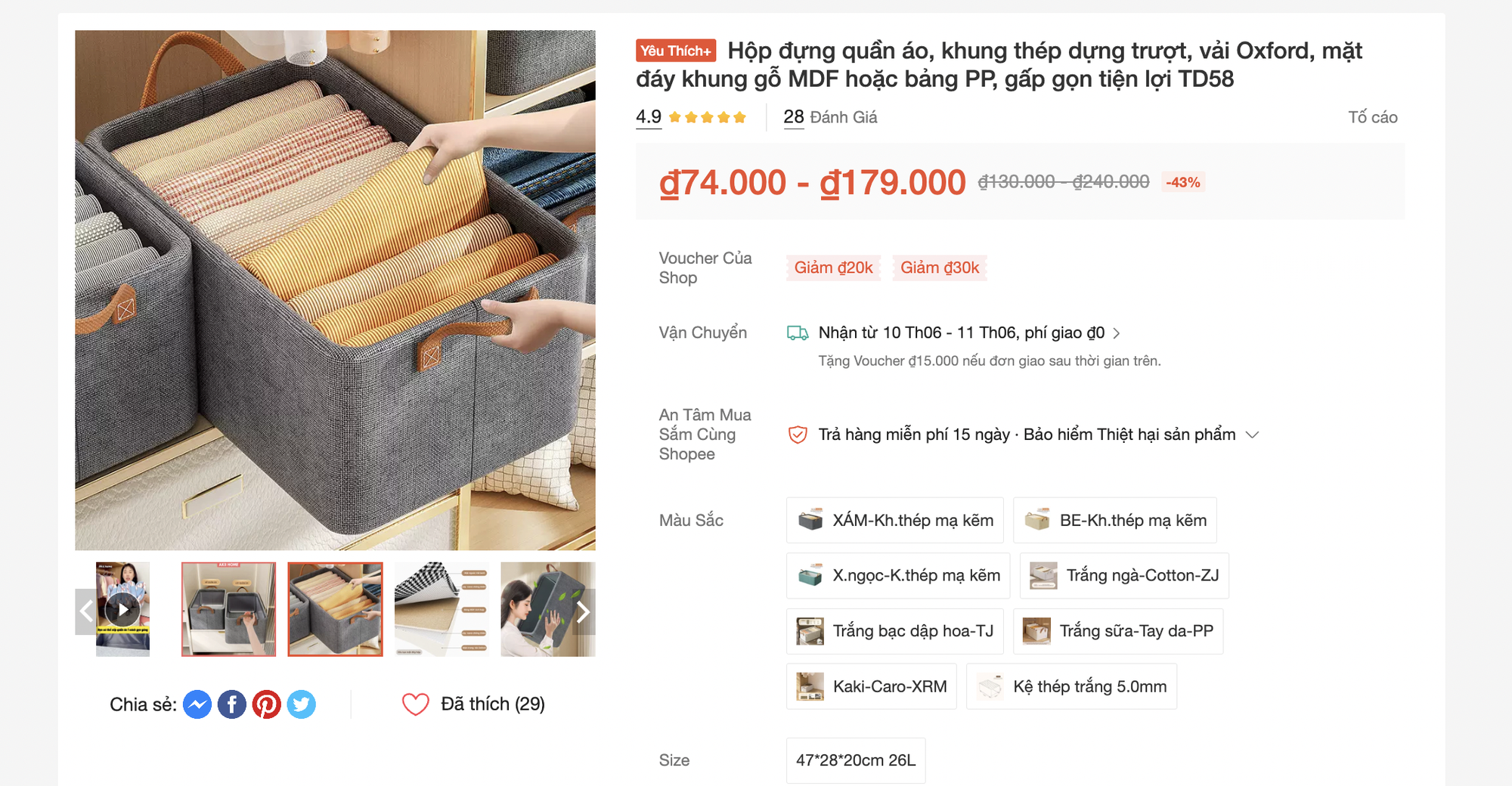Chiêu cơi nới, sắp xếp tủ quần áo từ 5 món "bảo bối" loanh quanh 100k của một cô nàng Hà Nội, chị em thỏa đam mê shopping chẳng lo chật tủ- Ảnh 8.