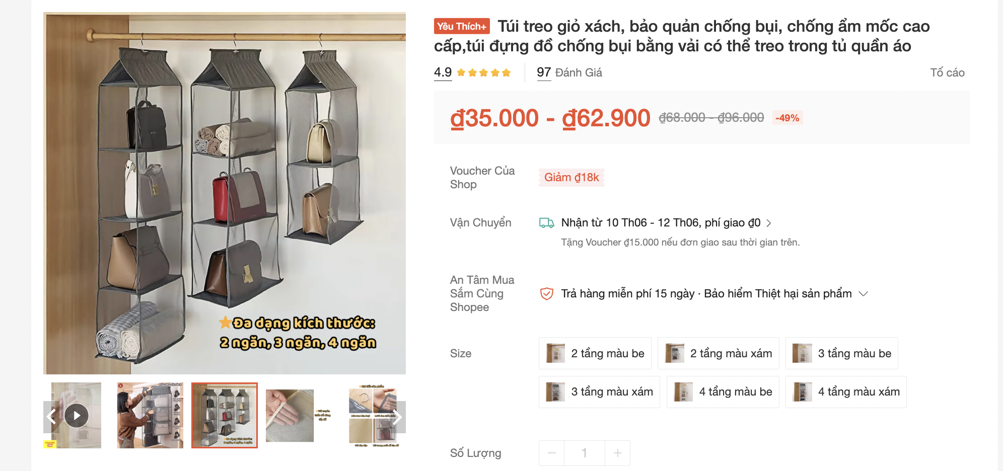 Chiêu cơi nới, sắp xếp tủ quần áo từ 5 món "bảo bối" loanh quanh 100k của một cô nàng Hà Nội, chị em thỏa đam mê shopping chẳng lo chật tủ- Ảnh 16.