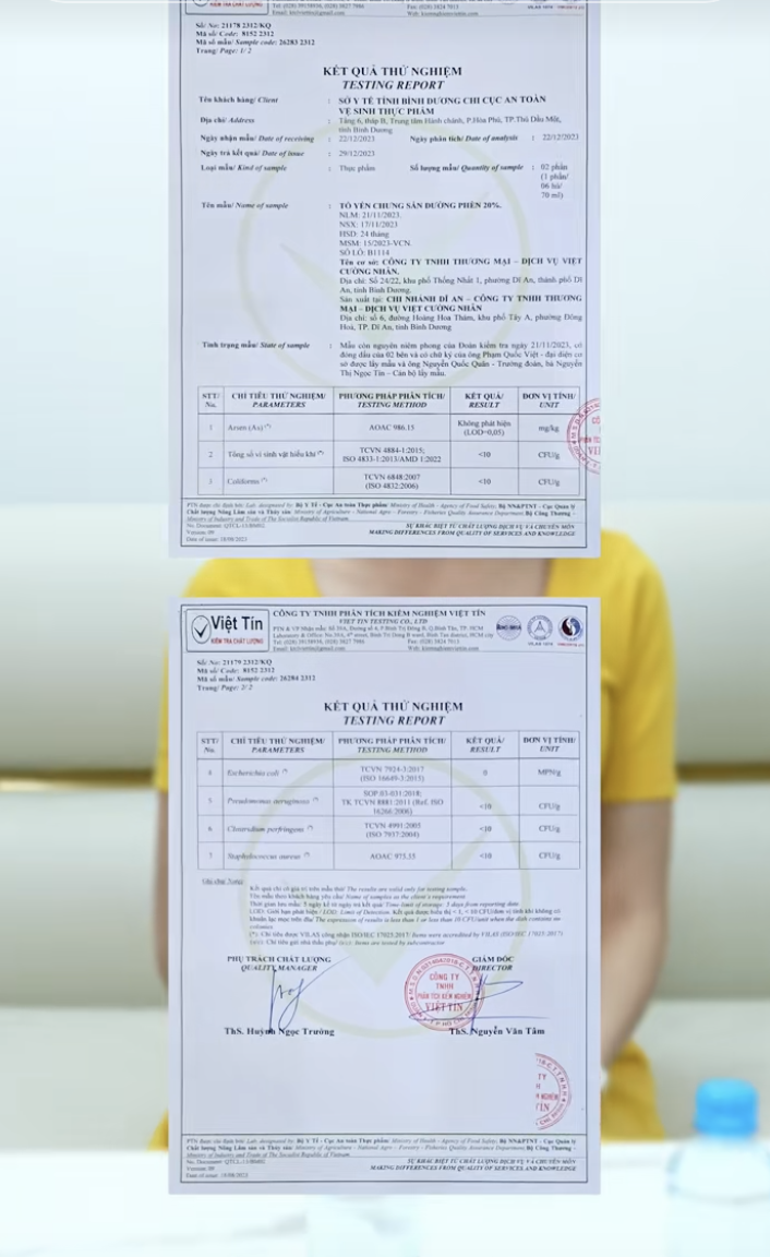 Phía bán hũ yến hơn 10k 