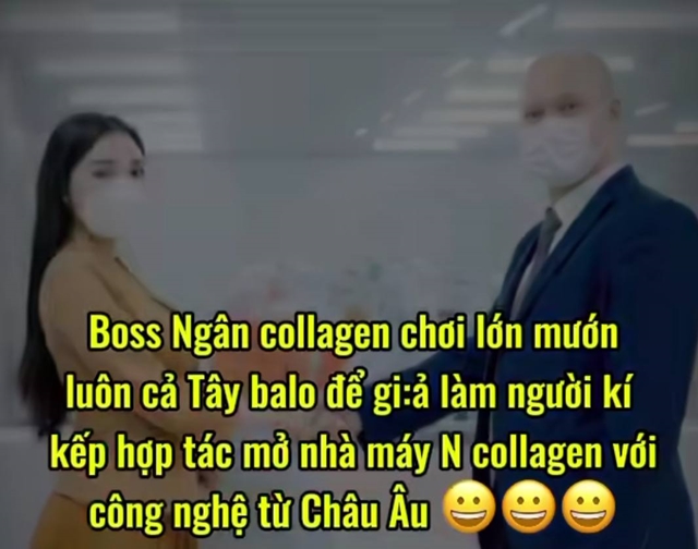 Sau nghi vấn thuê biệt tự trăm tỉ theo giờ để "phông bạt", Ngân Collagen lại bị "bóc phốt" thuê Tây balo đóng giả đối tác, giá thuê nghe mà ngao ngán!- Ảnh 1.