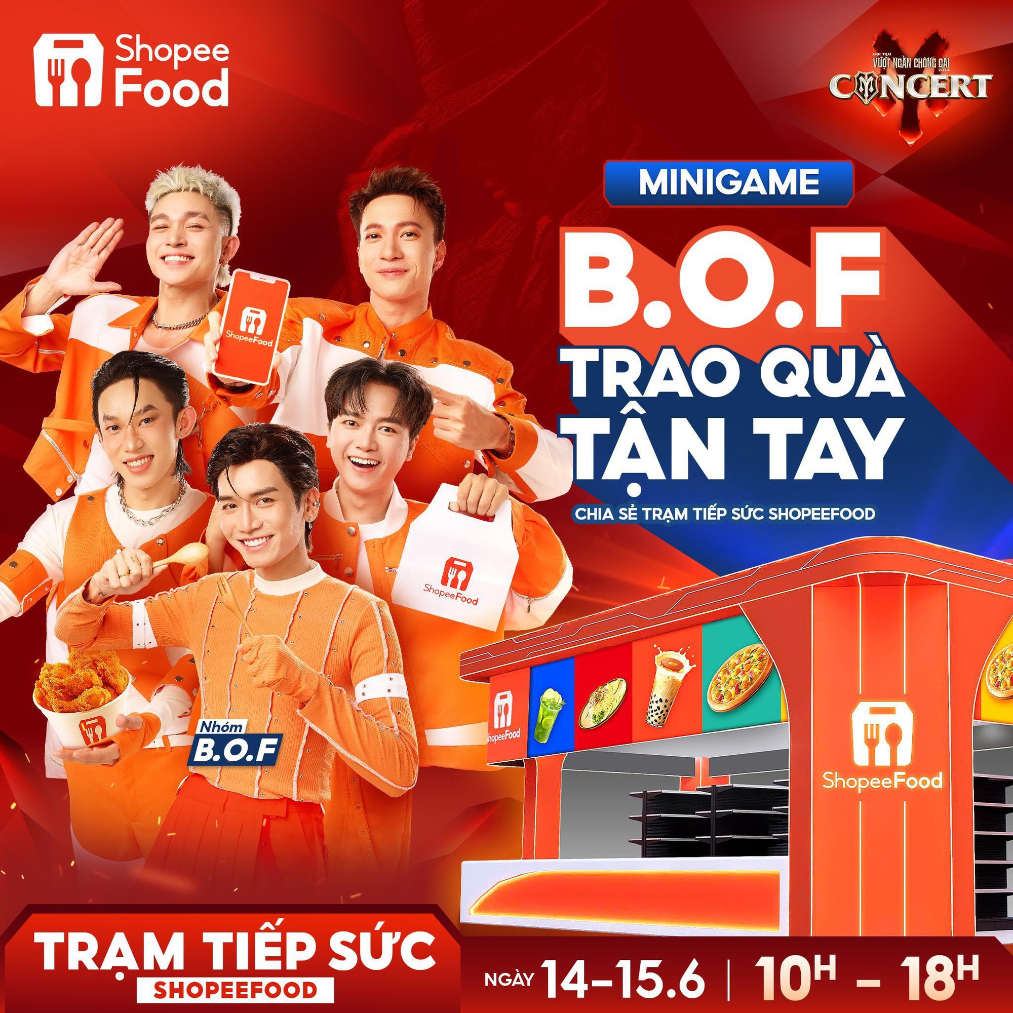 “Trợ thủ năng lượng” ShopeeFood tung deal xịn trước thềm concert, bí kíp giúp Gai Con Hà Nội-Hưng Yên giữ sức quẩy cực sung- Ảnh 1.