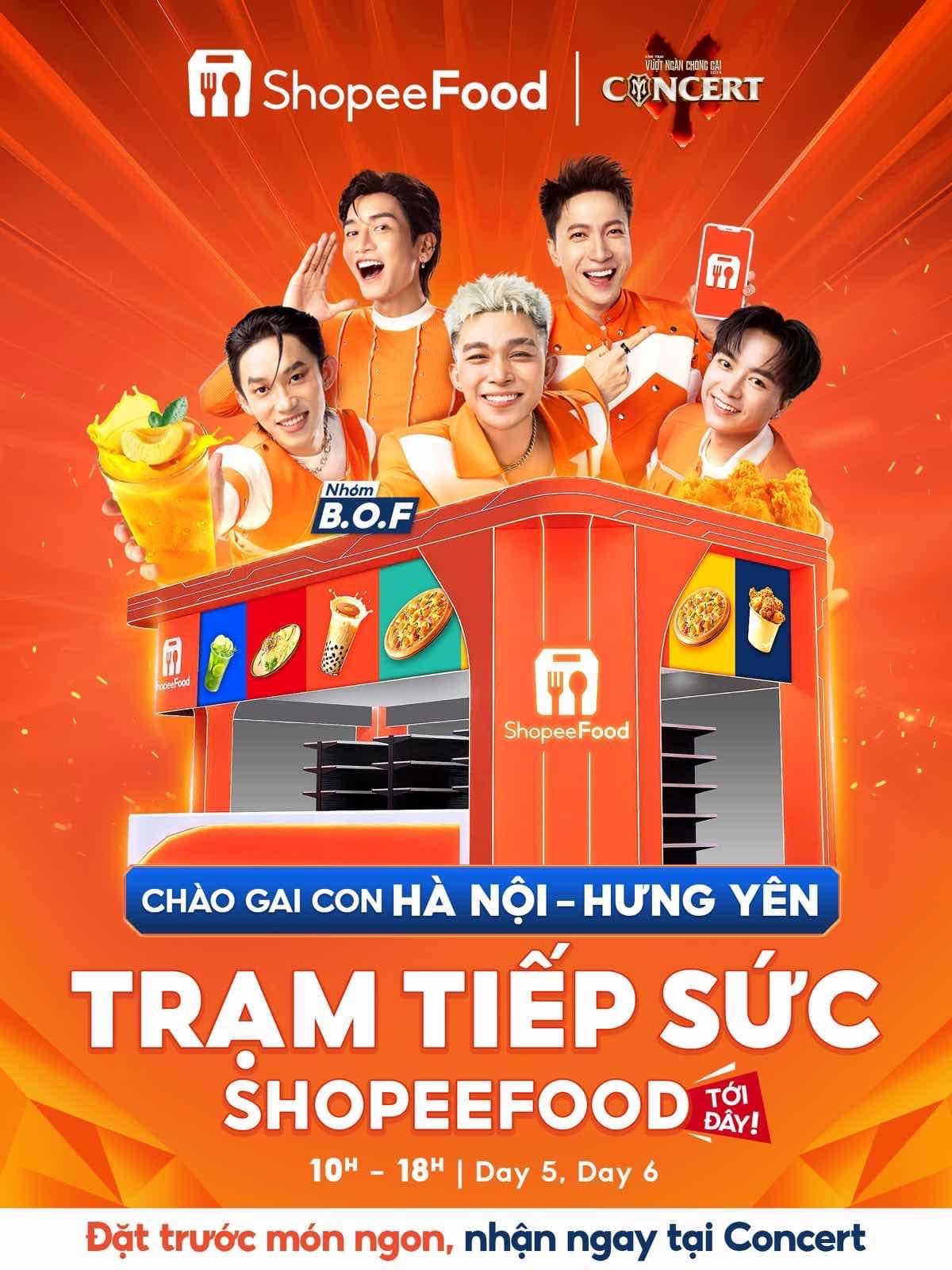 “Trợ thủ năng lượng” ShopeeFood tung deal xịn trước thềm concert, bí kíp giúp Gai Con Hà Nội-Hưng Yên giữ sức quẩy cực sung- Ảnh 2.