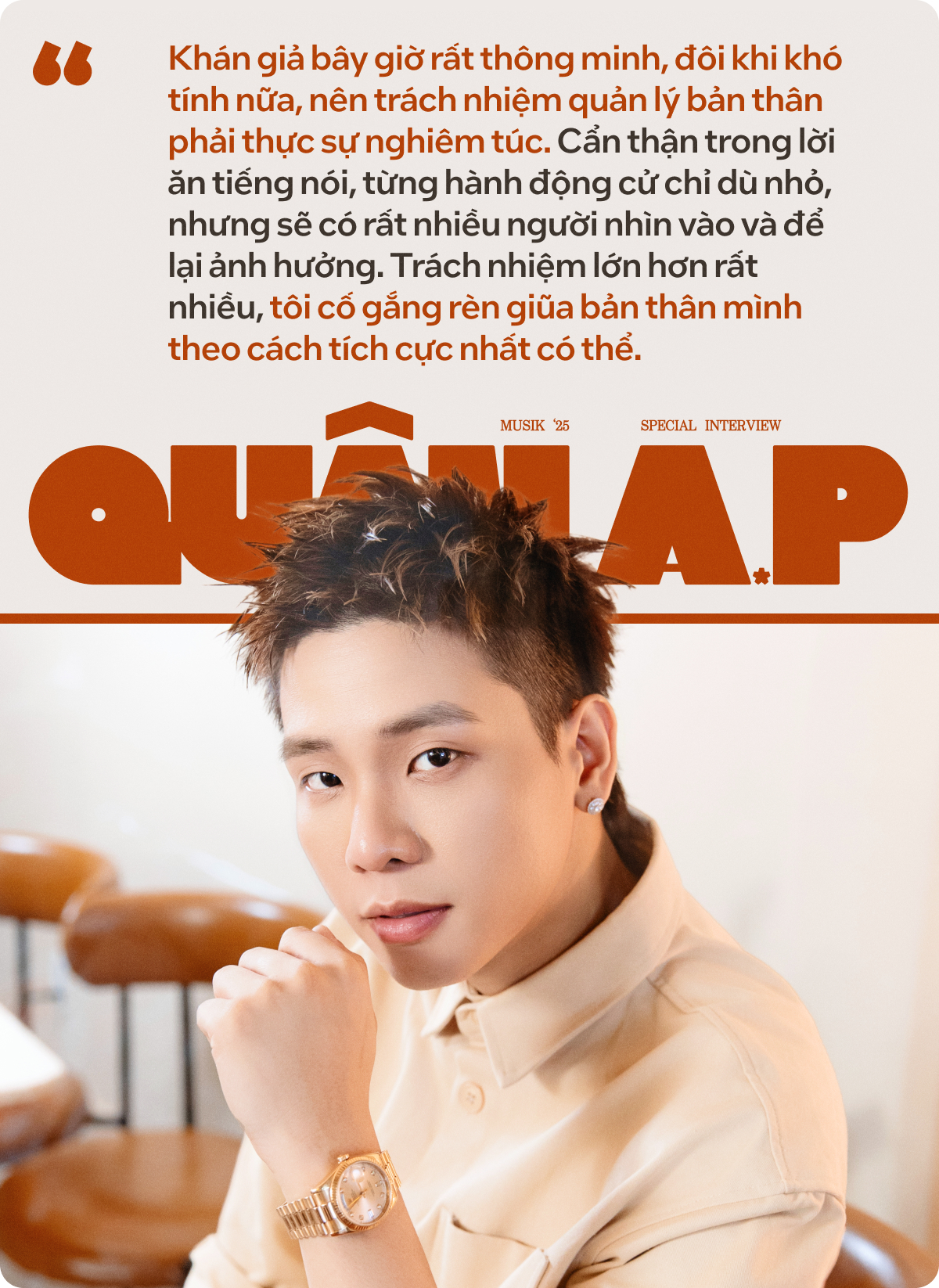 Quân A.P: “Đàn ông thời đại này phải có trách nhiệm với vợ con”- Ảnh 13.