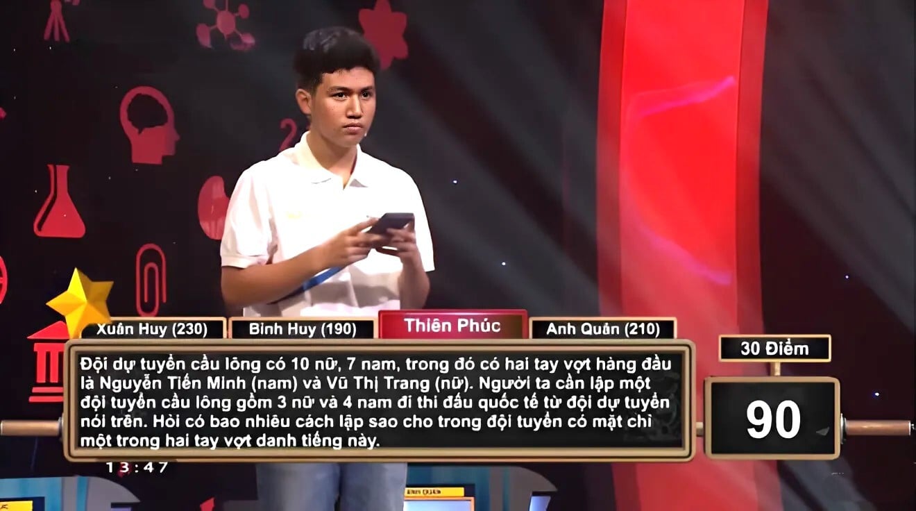 Câu hỏi Toán khiến cả 4 thí sinh Đường Lên Đỉnh Olympia chào thua- Ảnh 1.