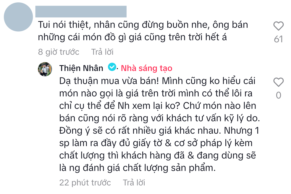 Lùm xùm sầu riêng mini giá 150k của Hoàng Anh Panda: Phát ngôn 