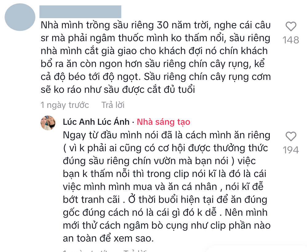 Lùm xùm sầu riêng mini giá 150k của Hoàng Anh Panda: Phát ngôn 