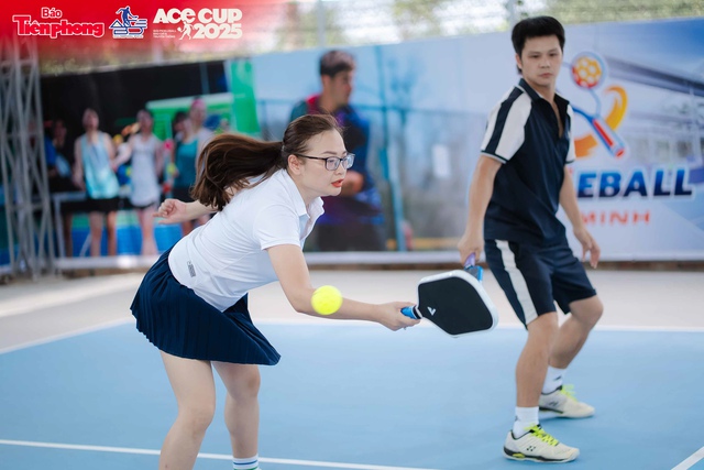 Chùm ảnh: Dàn VĐV quy tụ tranh giải thưởng gần 1 tỷ đồng tại giải Pickleball Báo chí - Truyền thông - ACE Cup 2025- Ảnh 14.