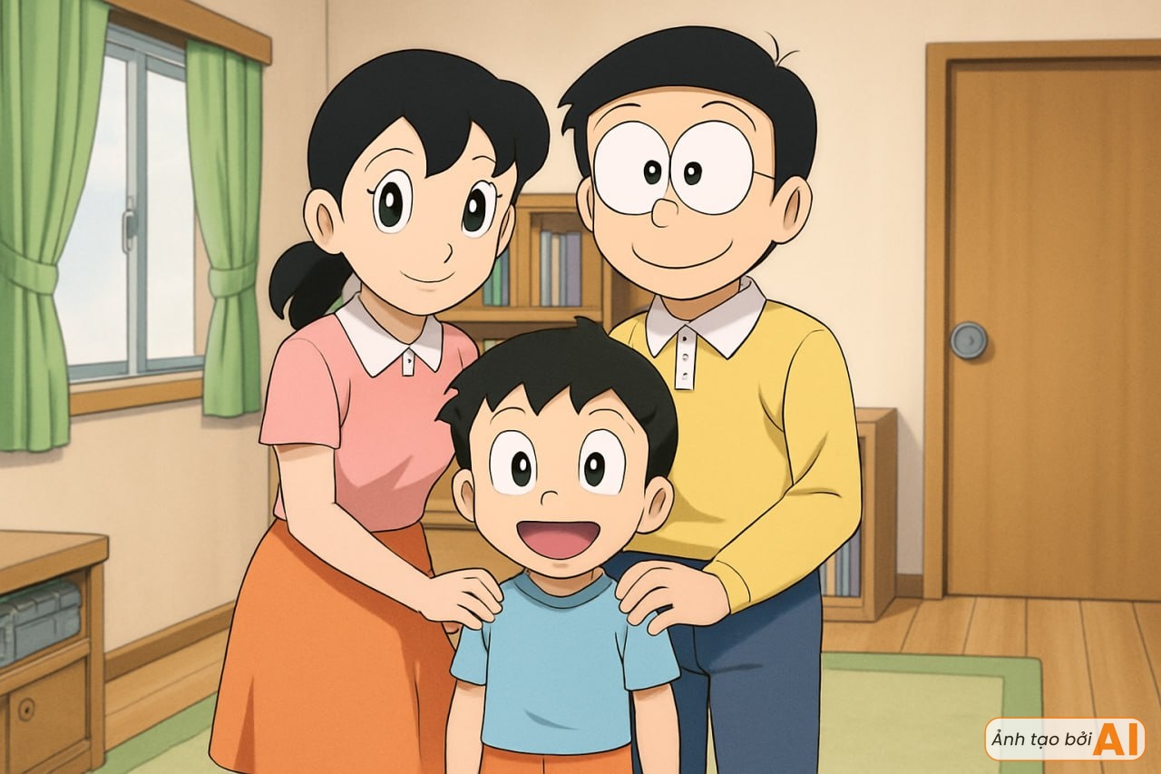 Xuyên đến tương lai nhìn cảnh Nobita và Shizuka bất lực khi trông con trong kỳ nghỉ hè, phải nhờ đến nhân vật đặc biệt để hỗ trợ- Ảnh 2.