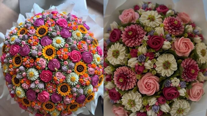 Bà mẹ ba con làm hoa từ bánh cupcake gây sốt khắp thế giới- Ảnh 3.