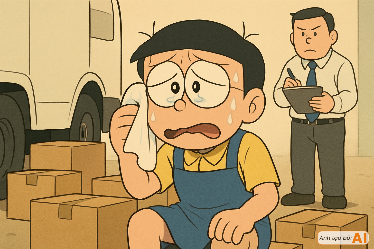 Hè này nhóm Doraemon làm thêm kiếm tiền tiêu vặt: Người chạy bàn, người đi dạy, người nghỉ ngang ngay ngày đầu- Ảnh 1.