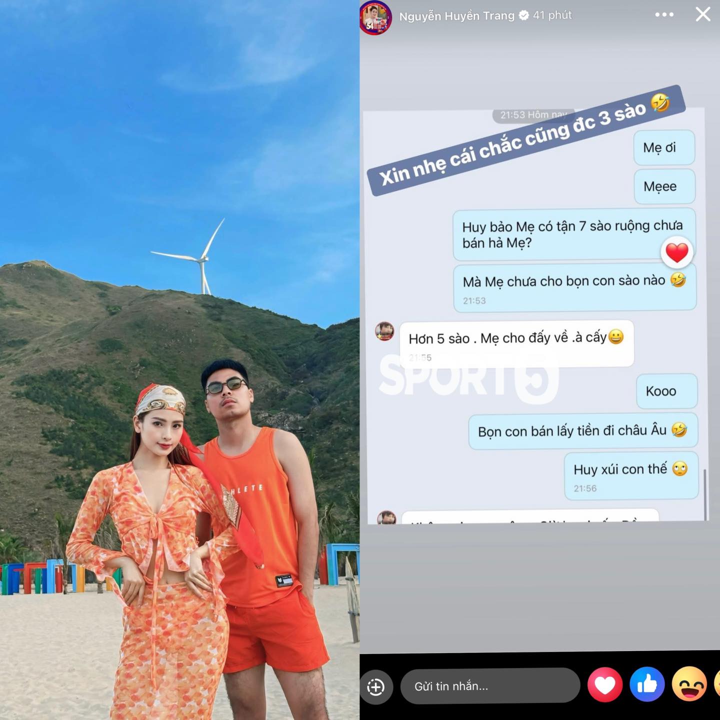 MC Huyền Trang Mù Tạt bị dân mạng chê “sống ảo”, “cợt nhả” với mẹ của bạn trai cầu thủ- Ảnh 1.