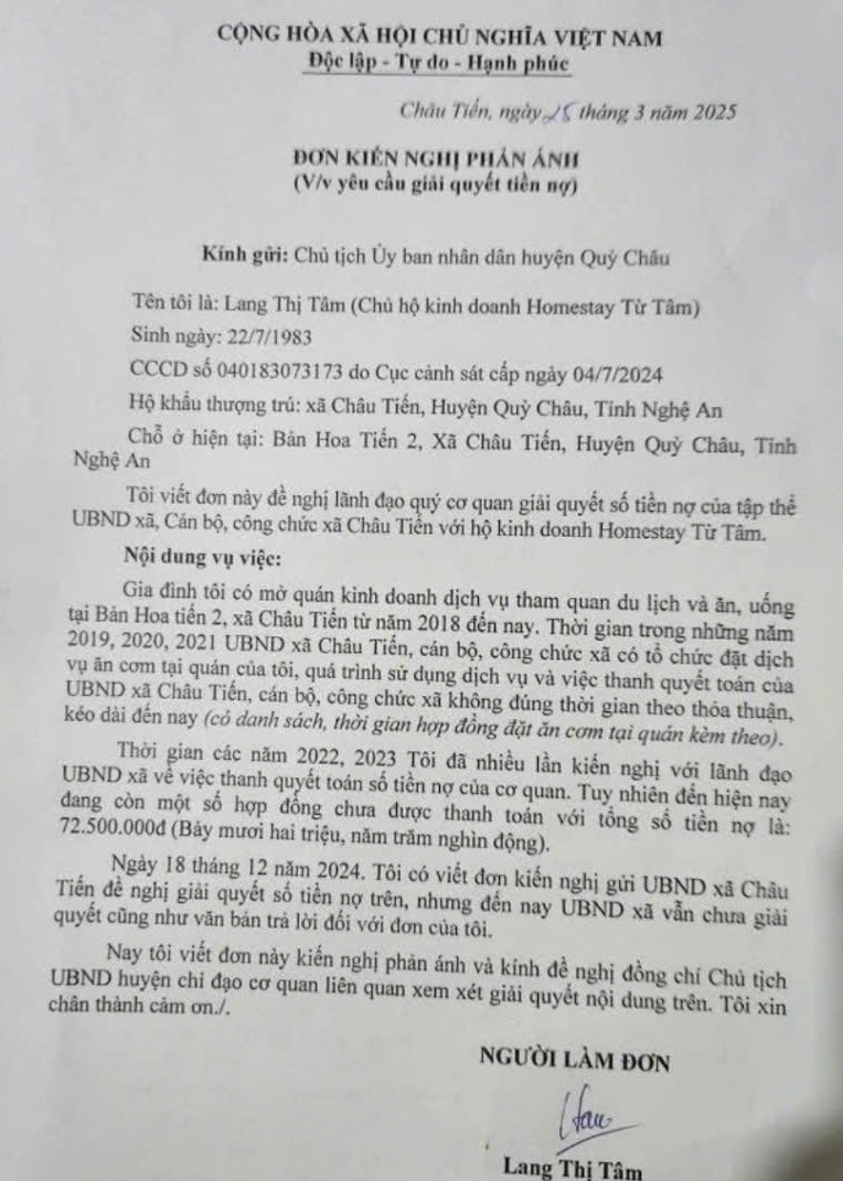 Vụ xã nợ hơn 300 triệu đồng tiền ăn uống, mua sắm: Thêm nhiều chủ nợ đến đòi hàng trăm triệu đồng- Ảnh 1.