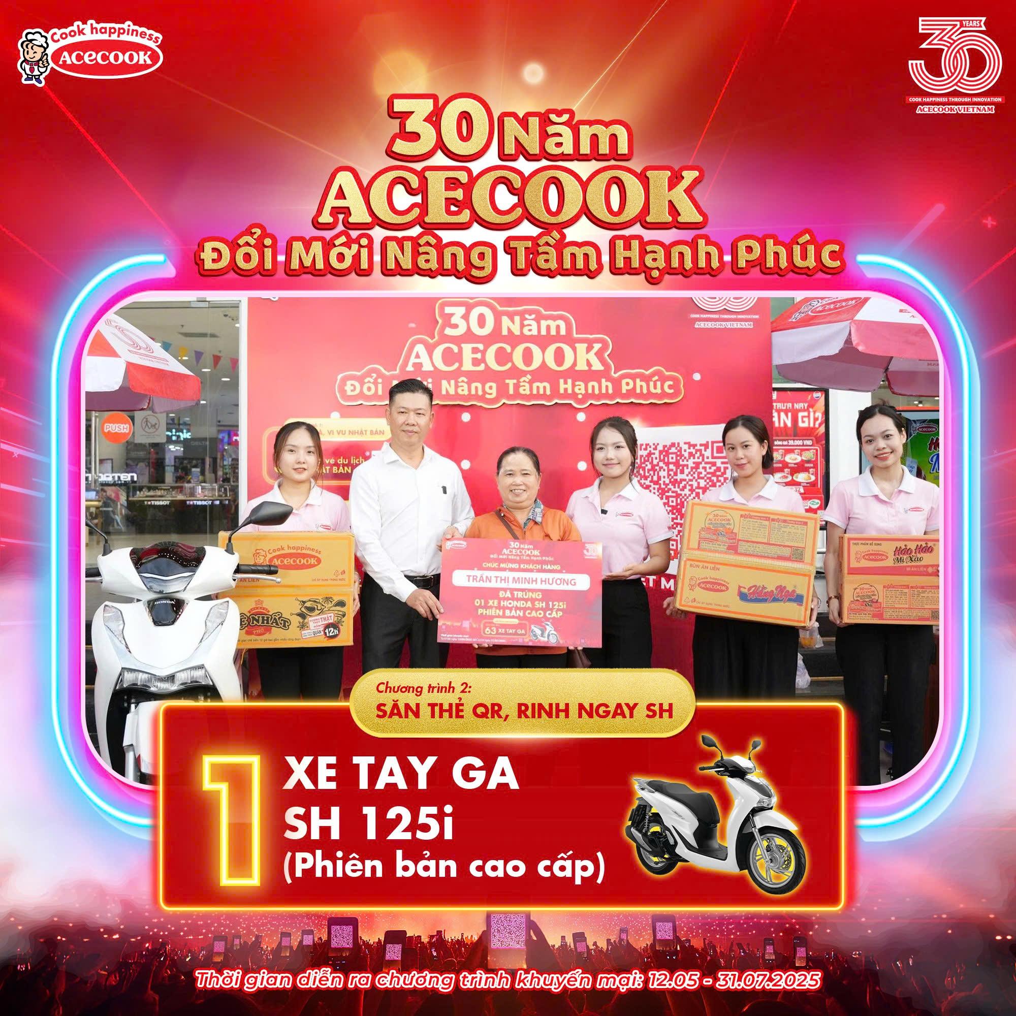 Mừng hành trình 30 năm, Acecook trao tận tay xe Honda SH 125i tới các khách hàng may mắn đầu tiên- Ảnh 3.