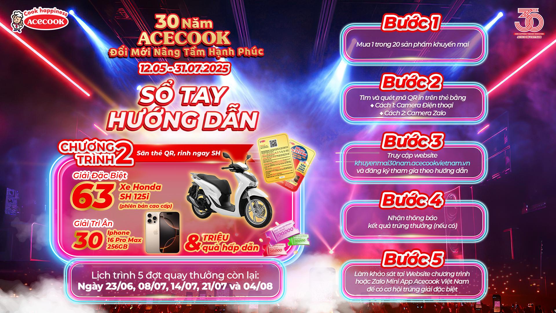 Mừng hành trình 30 năm, Acecook trao tận tay xe Honda SH 125i tới các khách hàng may mắn đầu tiên- Ảnh 6.