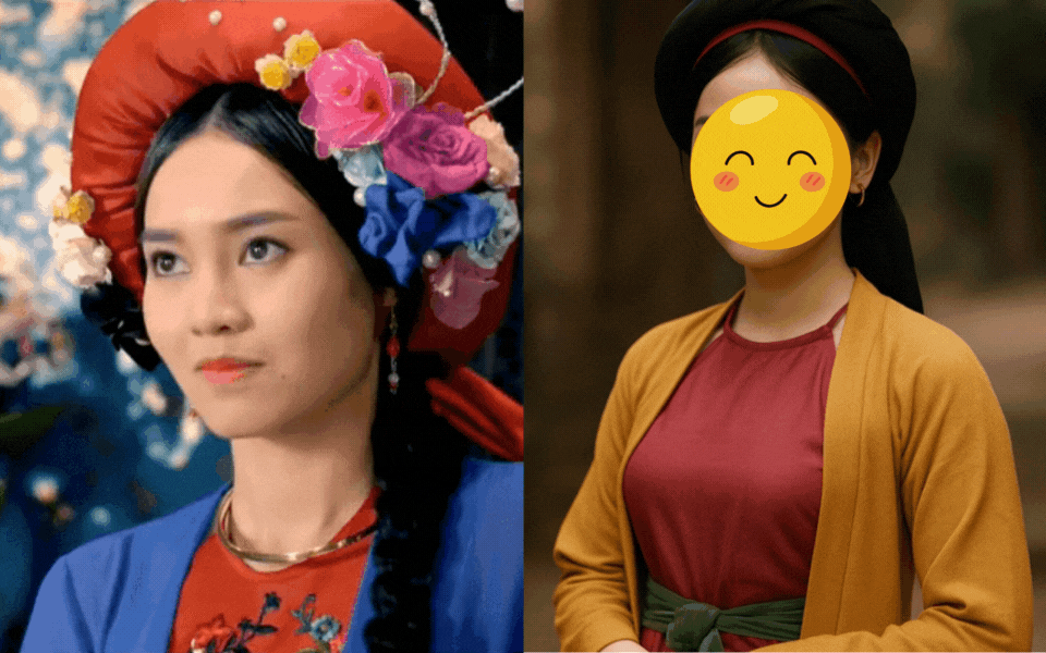 Nhan sắc thật của chị em Tấm - Cám được AI phục dựng, visual cỡ này có khi Lan Ngọc còn lép vế