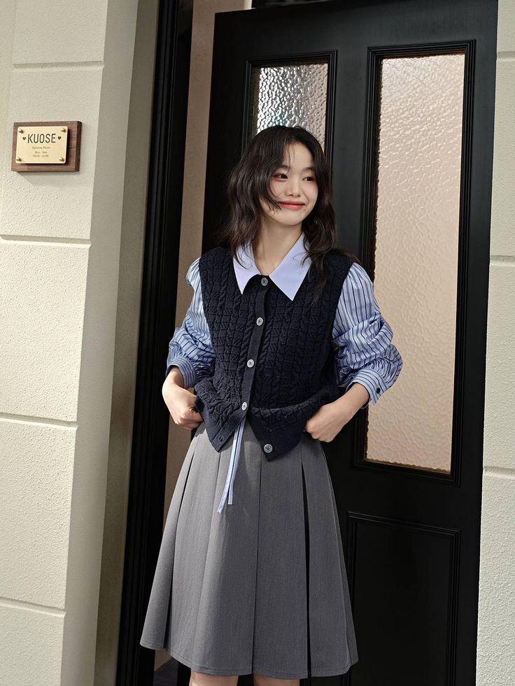 Áo mi kẻ sọc là 
