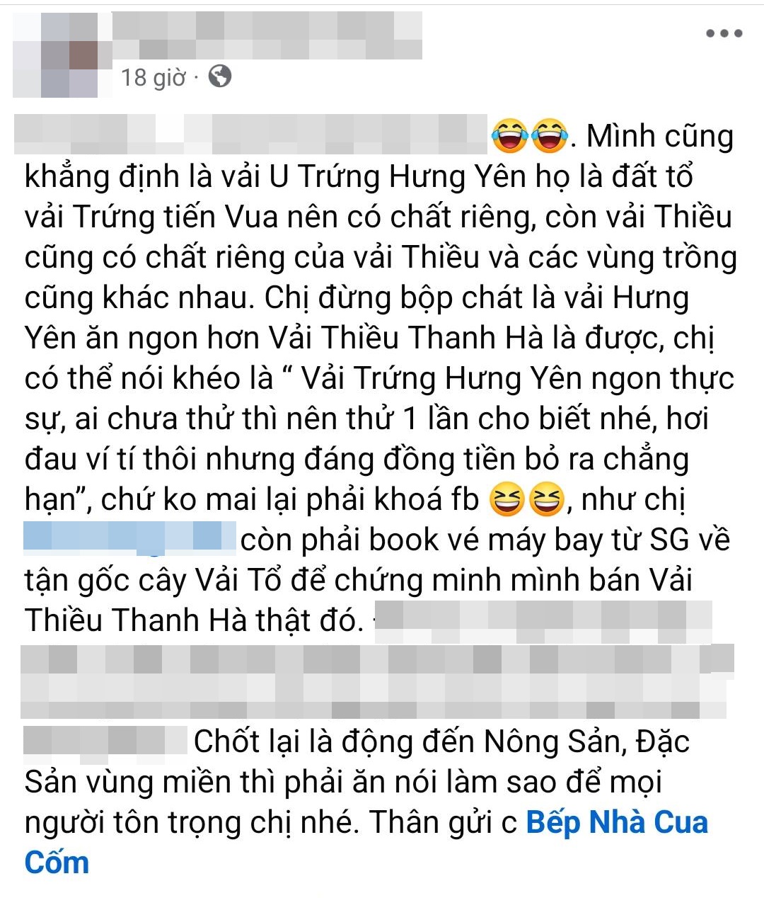 Mẹ Cua Cốm khen vải trứng Phù Cừ ngon nhất, người bán vải Thanh Hà: 