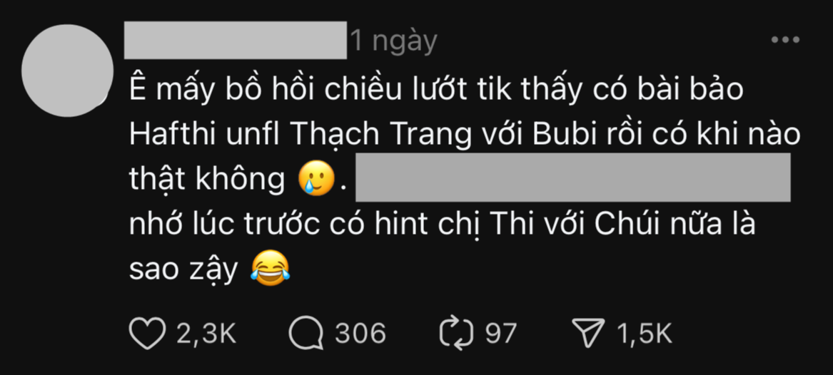 Phát hiện Hà Thi unfollow Thạch Trang, hội gái xinh nổi tiếng bị đồn Phát hiện Hà Thi unfollow Thạch Trang, hội gái xinh nổi tiếng bị đồn