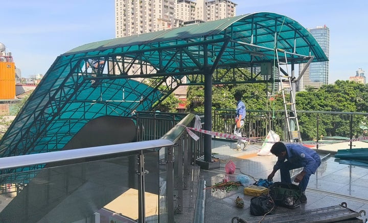 Hanoi Metro khẩn cấp sửa các hạng mục hư hỏng trên tuyến Cát Linh - Hà Đông- Ảnh 1.